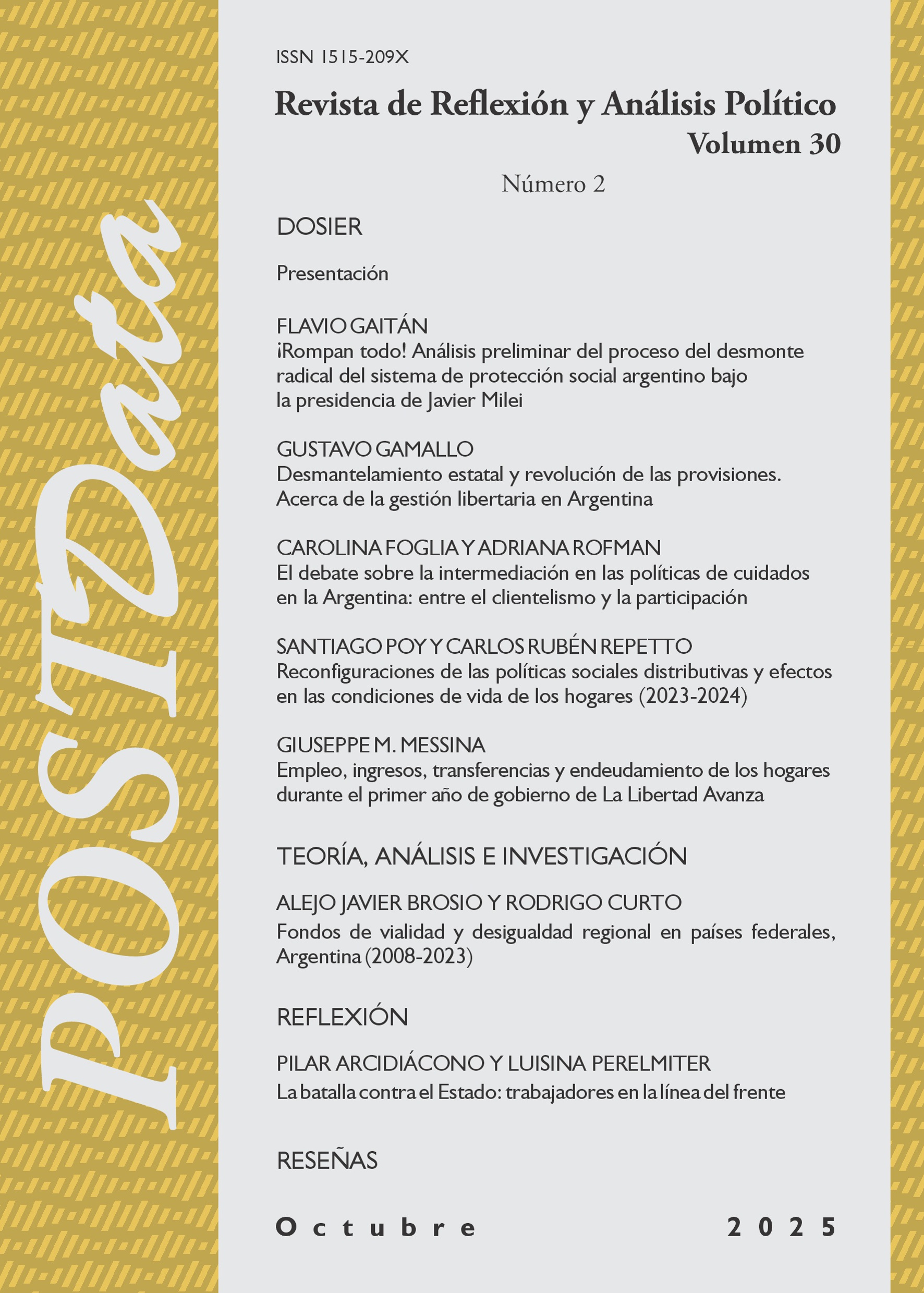 					Ver Vol. 30 Núm. 2 (2025): POSTData
				