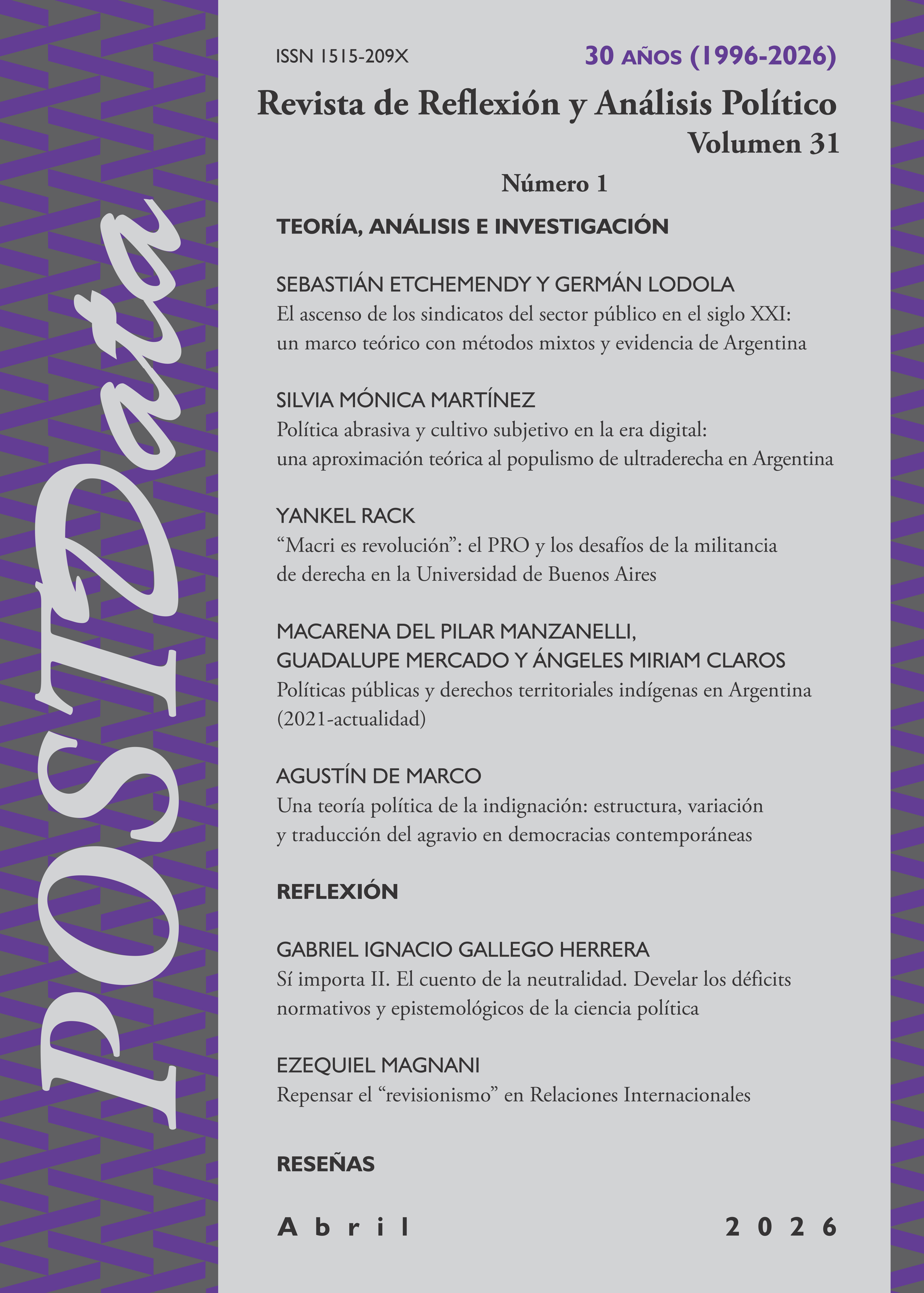 					Ver Vol. 31 Núm. 1 (2026): POSTData
				